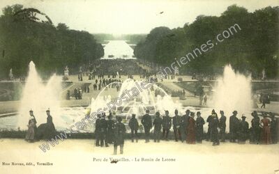 Carte postale ancienne Le Bassin de Latone — Versailles (Yvelines)