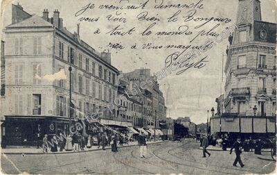 Carte postale ancienne Rue Duplessis — Versailles (Yvelines)