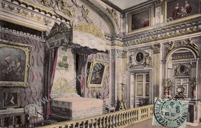 Carte postale ancienne Chambre de Louis XIV — Versailles (Yvelines)
