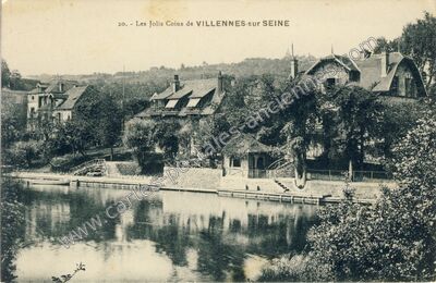 Carte postale ancienne Les Jolis Coins — Villennes-sur-Seine (Yvelines)
