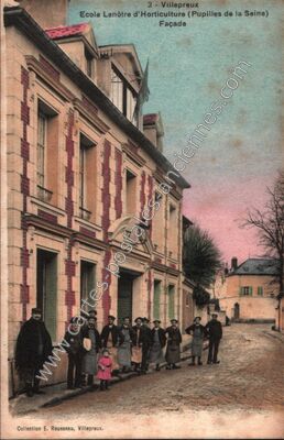 Carte postale ancienne Ecole Lenôtre d'Horticulture (Pupilles de la Seine) Façade — Villepreux (Yvelines)