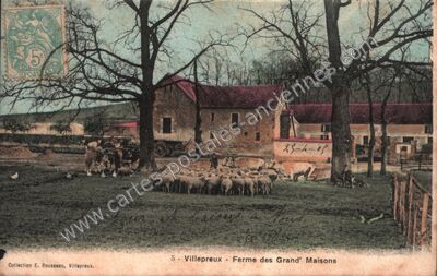 Carte postale ancienne Ferme des Grand' Maisons — Villepreux (Yvelines)