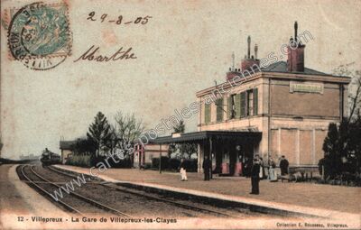 Carte postale ancienne La Gare de Villepreux-les-Clayes — Villepreux (Yvelines)