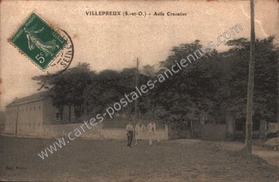 Carte postale ancienne Asile Crozatier — Villepreux (Yvelines)