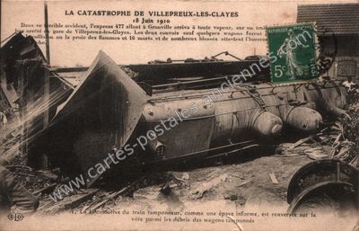 Carte postale ancienne La Catastrophe — Villepreux (Yvelines)