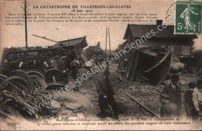 Carte postale ancienne La Catastrophe — Villepreux (Yvelines)