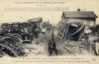 Carte postale ancienne La Catastrophe — Villepreux (Yvelines)