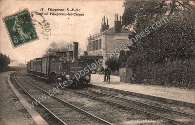 Carte postale ancienne Gare de Villepreux-les-Clayes — Villepreux (Yvelines)