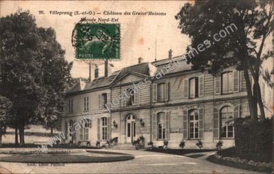 Carte postale ancienne Château des Grand'Maisons Façade Nord-Est — Villepreux (Yvelines)