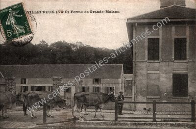 Carte postale ancienne Ferme de Grande-Maison — Villepreux (Yvelines)