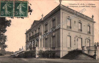 Carte postale ancienne Château de Villepreux, façades Nord - Ouest — Villepreux (Yvelines)