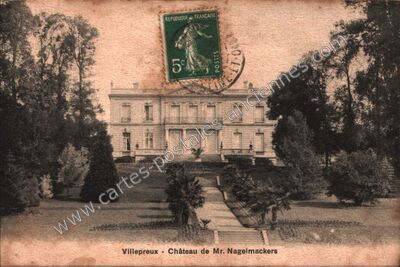 Carte postale ancienne Château de Mr. Nagelmackers — Villepreux (Yvelines)