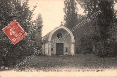 Carte postale ancienne Chapelle Saint-Jouin, construite sous le règne de Clovis (486-511) — Villepreux (Yvelines)