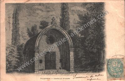 Carte postale ancienne Chapelle S'-Jouin — Villepreux (Yvelines)