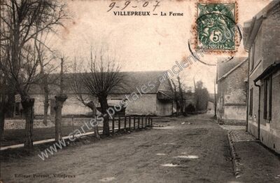Carte postale ancienne La Ferme — Villepreux (Yvelines)