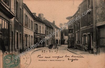 Carte postale ancienne Provisionnement Général, Épicerie Pierre Léon Verrier — Villepreux (Yvelines)