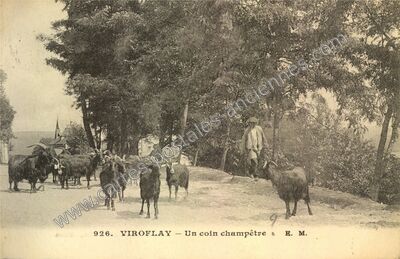 Carte postale ancienne Un coin champêtre — Viroflay (Yvelines)