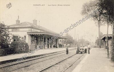 Carte postale ancienne La Gare (Rive droite) — Viroflay (Yvelines)