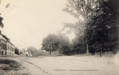 Carte postale ancienne Côte Pavée et la Sablière — Viroflay (Yvelines)