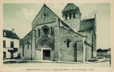 Carte postale ancienne Gassicourt — Mantes-la-Jolie (Yvelines)
