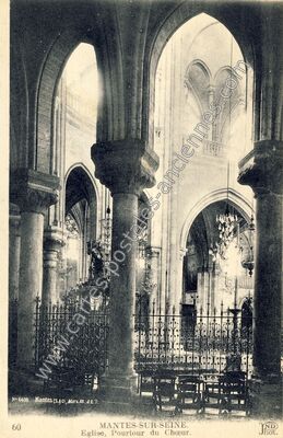 Carte postale ancienne Mantes sur Seine — Mantes-la-Jolie (Yvelines)