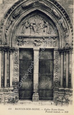 Carte postale ancienne Mantes sur Seine — Mantes-la-Jolie (Yvelines)