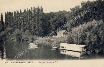 Carte postale ancienne Mantes sur Seine — Mantes-la-Jolie (Yvelines)