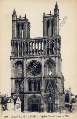 Carte postale ancienne Mantes sur Seine — Mantes-la-Jolie (Yvelines)