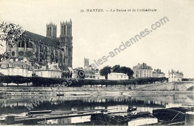 Carte postale ancienne Mantes — Mantes-la-Jolie (Yvelines)