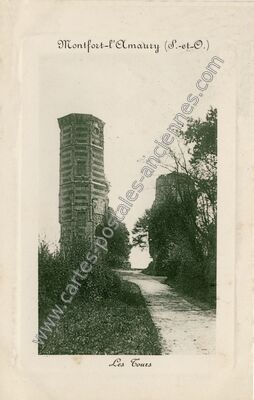 Carte postale ancienne Les Cours — Montfort-l'Amaury (Yvelines)