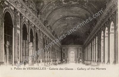 Carte postale ancienne Palais de Versailles - Galerie des Glaces — Versailles (Yvelines)