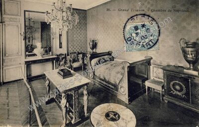 Carte postale ancienne Grand Trianon. Chambre de Napoléon — Versailles (Yvelines)