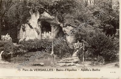 Carte postale ancienne Parc de Versailles - Bains d'Apollon — Versailles (Yvelines)