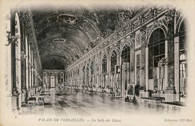 Carte postale ancienne La Salle des Glaces — Versailles (Yvelines)