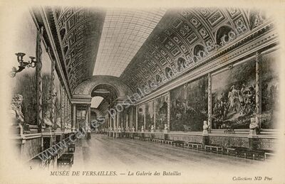 Carte postale ancienne La Galerie des Batailles — Versailles (Yvelines)
