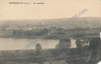 Carte postale ancienne Vue générale — Freneuse (Yvelines)