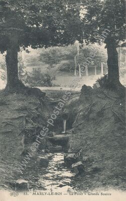 Carte postale ancienne La Forêt - Grande Source — Marly-le-Roi (Yvelines)