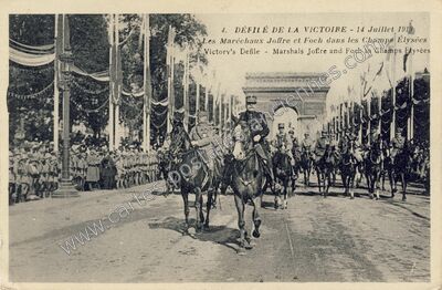 Carte postale ancienne Defile de la Victoire 1919 — Non Localisée2 (Paris)