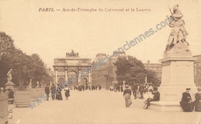Carte postale ancienne Arc de Triomphe du Carrousel — Non Localisée1 (Paris)