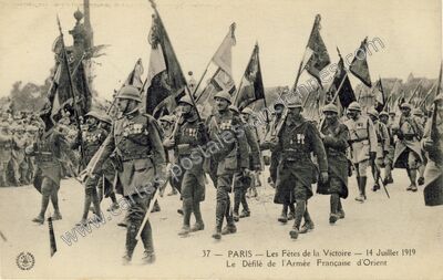 Carte postale ancienne 14 juillet 1919 — Non Localisée1 (Paris)