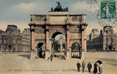 Carte postale ancienne Arc de Triomphe du Carrousel — Paris 1e (Paris)