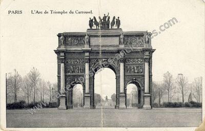 Carte postale ancienne Arc de Triomphe du Carrousel — Paris 1e (Paris)