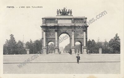 Carte postale ancienne Arc de Triomphe du Carrousel — Paris 1e (Paris)