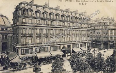 Carte postale ancienne Central Hotel — Paris 1e (Paris)