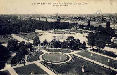 Carte postale ancienne Jardin des Tuileries — Paris 1e (Paris)