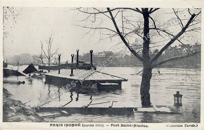 Carte postale ancienne Port St Nicolas — Paris 1e (Paris)