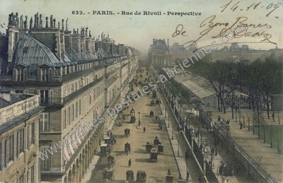 Carte postale ancienne Rue de Rivoli — Paris 1e (Paris)