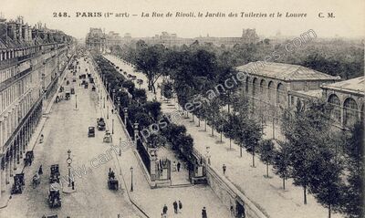 Carte postale ancienne Rue de Rivoli — Paris 1e (Paris)