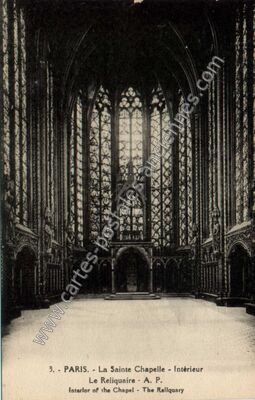 Carte postale ancienne Sainte Chapelle — Paris 1e (Paris)