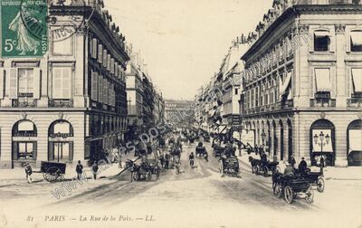 Carte postale ancienne Rue de la Paix — Paris 2e (Paris)